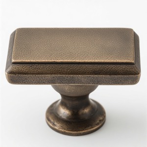 Pomo de Puerta de Latón Macizo con Acabado Antiguo, Forma Redonda Clásica para Puertas de Madera, Herrajes para el Hogar - Product Image 5