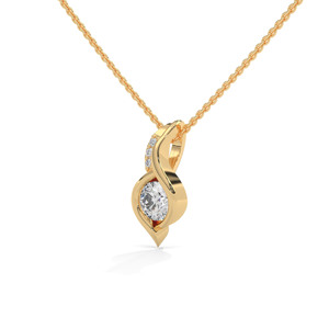 El colgante Zephyr: Con el nombre de una suave brisa, que refleja las curvas suaves y fluidas del oro. - Product Image 2