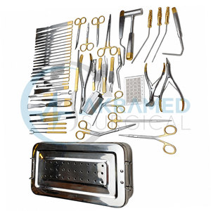 Ensemble d'instruments de rhinoplastie de haute qualité, 53 pièces, en acier inoxydable, kit de chirurgie reconstructive plastique, certifié CE, médical - Product Image 3