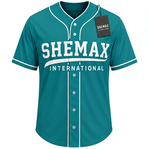 Maillot de baseball Catch Fields unisexe à manches courtes, imprimé par sublimation, respirant, en polyester, pour adultes, toutes saisons, coupe classique - Product Image 1