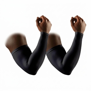 Manchons de compression sportifs en polyester rafraîchissants et anti-UV pour hommes et femmes, vente en gros - Product Image 2