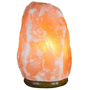 Natural Himalayan Pink Salt Lamp with Wooden Base Hand Carved Himalayan Salt <b>Crystal</b> Lamp for Home Decor USB Himalayan Pink Salt - Product Image 3