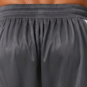 Shorts de basketball gris anthracite personnalisés pour hommes avec panneau latéral blanc, shorts de sport d'entraînement, taille élastique, vêtements de sport, gym, fitness - Product Image 6