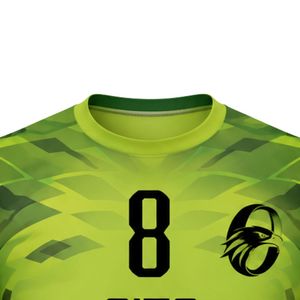 ชุดแฮนด์บอลสีเขียวมะนาวสำหรับผู้ชาย เสื้อเจอร์ซีย์และกางเกงขาสั้น ชุดทีมกีฬามืออาชีพ น้ำหนักเบา ระบายอากาศได้ดี ชุดกีฬาสำหรับการแข่งขัน - Product Image 5