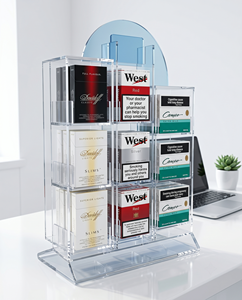 Présentoir de Comptoir Moderne en Acrylique Transparent – Finition Brillante Écologique, Organisateur de Comptoir Pré-assemblé pour le Commerce de Détail et la Maison - Product Image 6