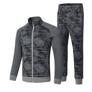 Survêtements de haute qualité en gris noir du Pakistan, style personnalisé pour hommes, ensemble jogging deux pièces, vêtements de sport décontractés - Product Image 1