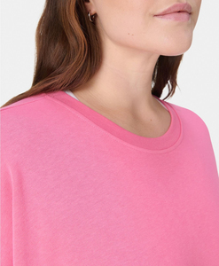 Sudadera de Felpa Orgánica al por Mayor para Mujer, Sudadera Oversize de Algodón Puro 100% para Mujer, Sudadera de Cuello Redondo - Product Image 4