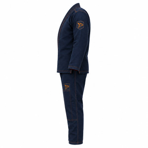 Kimono de BJJ para Adultos, Unisex, Color Negro Oscuro, 100% Algodón, Ligero, Transpirable, Tela de 240g, Duradero, Corte Regular, Ropa de Artes Marciales - Product Image 3