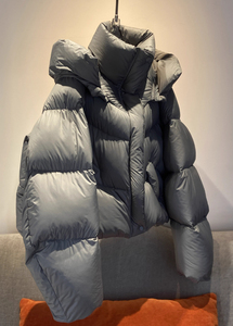 Chaqueta de invierno para mujer, con cuello alto, acolchada, con cierre, cálida, para clima frío - Product Image 3