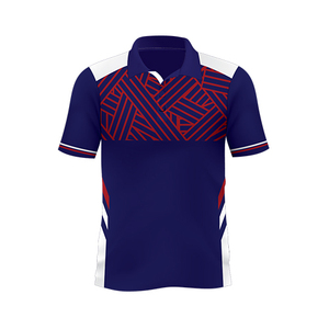 T-shirt de golf bleu marine de haute qualité 100% coton, t-shirt de fitness pour homme, polos de golf personnalisés avec logo brodé - Product Image 6