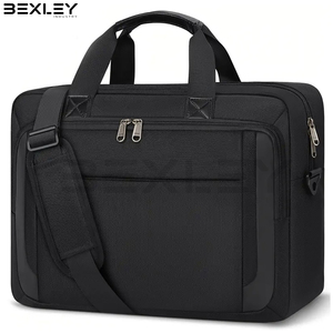 Sacoches d'ordinateur portable en polyester Oxford durables à plusieurs compartiments avec bandoulière réglable pour la vente en gros - Product Image 2