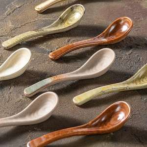 Vaisselle de cuisine japonaise, petite cuillère à riz en céramique rétro créative, design rétro créatif, cuillère japonaise par Universal Overseas - Product Image 2