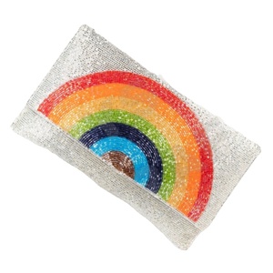 <b>Rainbow</b> Custom Beaded Party Clutch Evening <b>Bag</b> Designer Ladies Shoulder <b>Bags</b> Luxury Purses and Handbags Parties - Product Image 1