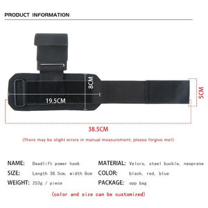 Heavy Duty Gym Lifting Hooks for <b>Strength</b> <b>Training</b> Deadlifts Weightlifting and Hand Grip Support - Product Image 3