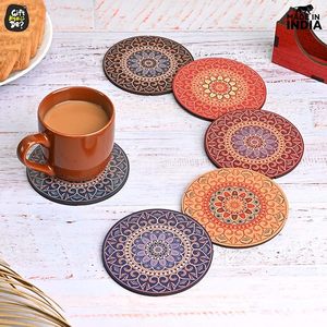 Acacia wood coasterswood tropical leaf coaster teak wood coaster round wooden bulk coasters customisable wood coaster - Product Image 1