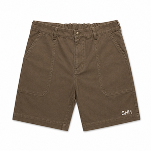 SHH <b>Men</b>’s Vintage Wash Cotton <b>Shorts</b> Casual Summer Streetwear <b>Elastic</b> <b>Waist</b> Relax Fit Fashion Trend <b>Shorts</b> with Logo - Product Image 4
