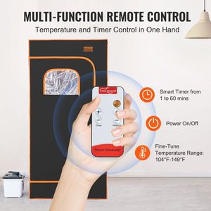Tenda Sauna a Vapore Portatile da 1600W con Finestra Visibile, Kit Coperta Spa Personale per Detox e Relax Domestico - Product Image 5