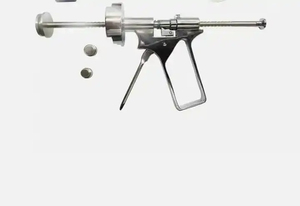 Seringue dentaire manuelle réutilisable en acier inoxydable, type pistolet intraligamentaire, certifiée CE Classe I - Product Image 2