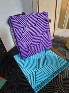 Dalles de sol de garage antidérapantes en PP, nouvelle gamme de dalles emboîtables 3D, installation facile, pour <span class=keywords><strong>atelier</strong></span> intérieur - Product Image 5