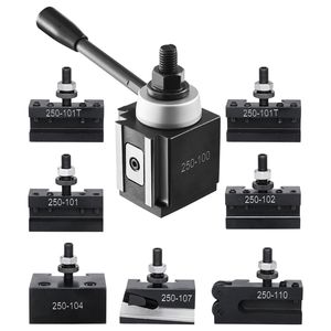 Set di 8 Portautensili a Cambio Rapido per Tornio, Tipo a Cuneo, Accessori per Utensili da Tornitura - Product Image 6