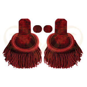 Epaulettes Rojos Ceremoniales de Alta Calidad, Estilo Nuevo y Cómodo, Accesorios para Uniformes de Defensa Personal - Product Image 6