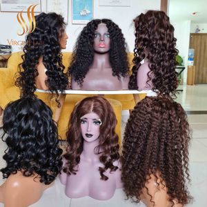 Best Seller 2024 Super Double Drawn Bouncy Curls Raw Hair Vietnam Hair Luxury Wigs for Women Price Factory - Product Image 4