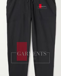 Men <b>Drawstring</b> <b>Trousers</b> Cotton Twill Casual Pants Custom Slim Fit Smart Casual Pants - Product Image 3