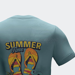 เสื้อยืดแฟชั่นลำลองสำหรับผู้ชายผ้าโพลีเอสเตอร์/ ผ้าฝ้ายแห้งเร็วระบายอากาศได้ดีทันสมัย - Product Image 5