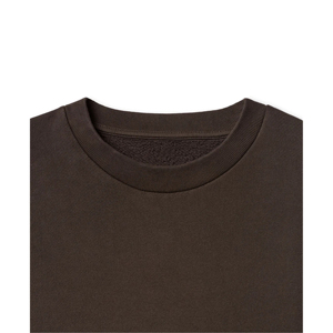 เสื้อสเวตเชิ้ตคอกลมโอเวอร์ไซส์ผ้าเจอร์ซีย์คอตตอน 100% หนานุ่ม สำหรับผู้ชาย รับผลิตแบบ OEM ขายส่ง พร้อมสกรีนโลโก้ตามสั่ง - Product Image 4