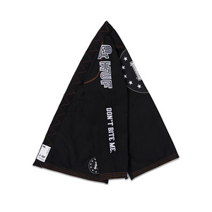 Kimono de Jiu-Jitsu Brésilien et Judo Albino et Preto x HUF (Noir) avec Logo Couleurs Personnalisées – Meilleur Prix de Vente - Product Image 3