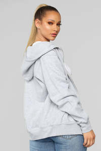 Wholesale Women Zip Up Hoodie Casual Fleece Sweatshirt Streetwear Jacket Supplier USA Fashion Apparel - Product Image 2