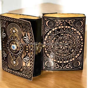 Diario y Grimorio de Cuero Vintage con Borde Irregular, Libro de Hechizos del Tercer Ojo, 10x7 Pulgadas, 260 Hojas, Personalizable, ¡Gran Venta! - Product Image 4