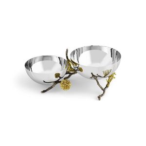 Modernos Cuencos de Servir de Acero Inoxidable de 2 Niveles, Plato Dorado para Aperitivos con Diseño de Granada, Cuenco de Metal de Lujo para Dulces, para el Hogar, Hotel, Restaurante - Product Image 3