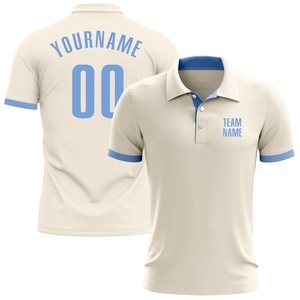 Polo de golf personnalisé rose et blanc, best-seller de l'industrie, vente en gros directe - Product Image 2