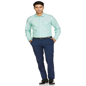 Camisa de vestir formal ajustada para hombre, tela Oxford personalizada con mangas completas, estilo de negocios transpirable antiarrugas para adolescentes - Product Image 2