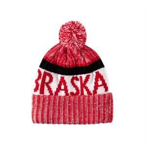 Gorro de Punto Unisex de Washington, Gorro de Invierno Rojo, Amarillo y Blanco, Bordado, Estilo Casual, Talla Adulto 56-58CM - Product Image 2