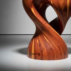 Premium Round Solid Wood Side <b>Table</b> – Modern Decorative <b>Stool</b> for Living Room & Bedroom - Product Image 3