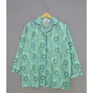 Últimos Diseños de Pijamas de Algodón para Mujer, Transpirables, Cómodos, de Alta Venta, a la Moda, Precio Razonable - Product Image 4