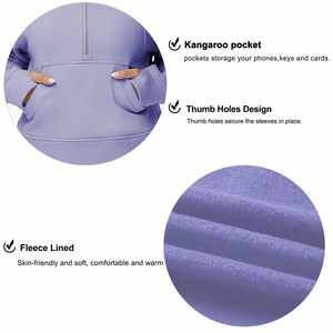 Sudadera con Capucha Corta de Invierno para Mujer, de Alta Calidad, con Diseño Personalizable, Transpirable, Estilo Urbano - Product Image 5