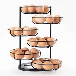 Chicken <b>Egg</b> Storage <b>Basket</b> Metal Wire <b>Egg</b> Holder with Lid Farmhouse <b>Egg</b> <b>Basket</b> Kitchen Counter <b>Egg</b> Organizer Decor - Product Image 4