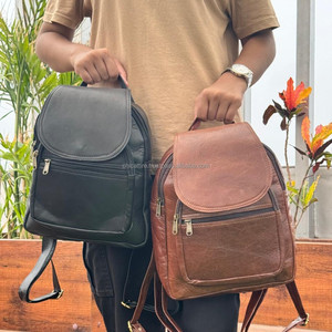 กระเป๋าเป้หนังแท้ทำด้วยมือ100% แท้แท้กระเป๋าเป้สะพายหลังสำหรับเดินทางกระเป๋าเป้สะพายหลังหนังวินเทจสำหรับใช้ในสำนักงาน - Product Image 3
