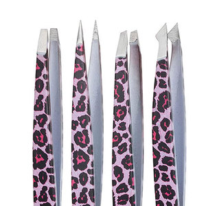 Pinzas de Precisión Ecológicas para Cejas, Vello Encarnado y Barba, Kit de Pinzas para Cejas con Estuche de Transporte, Acero Inoxidable - Product Image 2