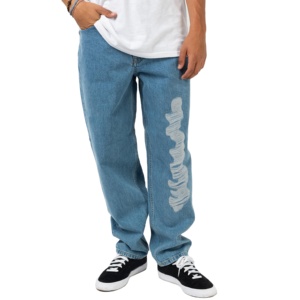 Custom Design Logo Oversized High Quality Baggy Men's Jeans Pants distressed New Fashion Breathable Jeans <b>Denim</b> Pants - Product Image 1