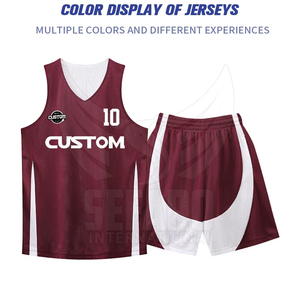Uniforme de Baloncesto Reversible de la Mejor Calidad al por Mayor, Uniforme de Baloncesto Reversible de Marca Privada - Product Image 2