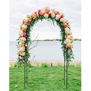 Arco de Jardín Metálico Ajustable de 78'' de Alto x 45'' de Ancho, Soporte para Plantas Trepadoras, Decoración para Bodas y Eventos al Aire Libre - Product Image 3