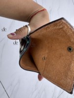 Dompet Koin Kulit Sapi Asli Gaya Barat, Ukiran Tangan Baru, Dompet Mini Multifungsi untuk Wanita, Hadiah Gaya Barat