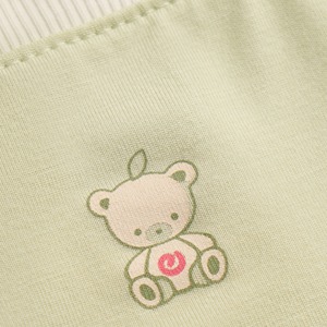 Bavoir triangulaire pour bébé garçon en modal et élasthanne, bavoir anti-bave pour nouveau-né, imprimé ours, fermeture à boutons-pression, 2 couches, ODM Vietnam - Product Image 2