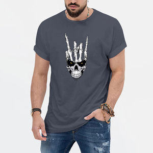 Camiseta para Hombre, Ligera, de Primera Calidad, Algodón y Poliéster, Logotipo Personalizado, Ropa Deportiva para Correr, Corte Ajustado, en Oferta - Product Image 1