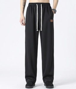 Nouvelle Collection – Pantalon Décontracté Ample et Léger en Coton 100% pour Homme, Taille Mi-Haute, Coupe Droite, Idéal pour l'Extérieur - Product Image 1