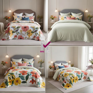 Juego de edredón de algodón 100%, acabado estampado moderno, tela de larga duración disponible en todos los tamaños para habitaciones - Product Image 1